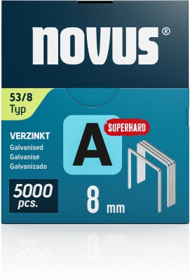 Capse Novus din sarma subtire, A tip 53 super rezistente, 8 mm, 5000 buc/cutie